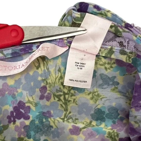 Victoria's Secret Floral Lace Lingerie Cami Teddy Bodysuit Sz M - Picture 7 of 8